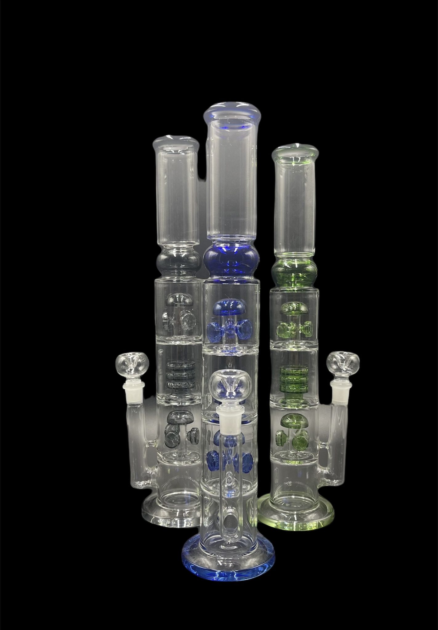 DOUBLE PERCOLATOR WATER PIPE PCL8261 — Himalayan Group Inc.